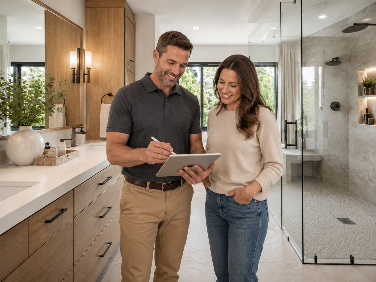 Madison bathroom remodeling company planning a custom bathroom renovation
