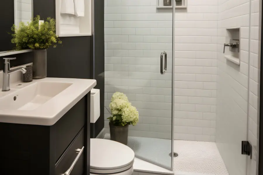 Trusted local bathroom remodeling contractors reviewing a Madison renovation project