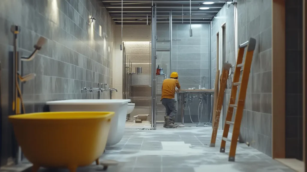 Madison bathroom remodeling team planning a custom renovation with a homeowner